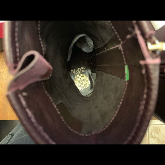 VINCE CAMUTO WINDY MID CALF MOTO BOOTS Leather - Picture 3 of 8